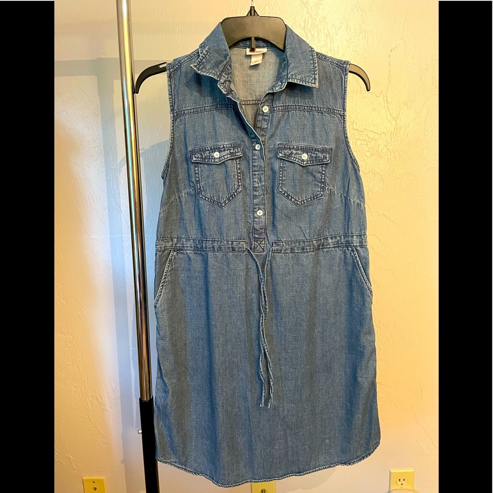 Denim mini dress